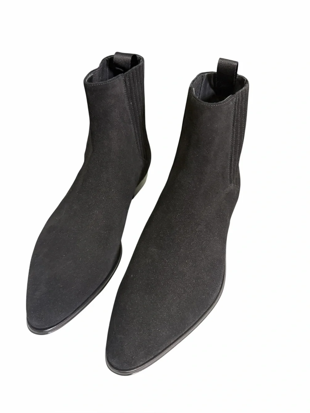 IRO Men's Black Suede Blake-Stitched Boots- size 41 - Riley style - NIB